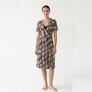 Studio AA Dress Brown Midi Peasant Boho Grunge Cottage 18